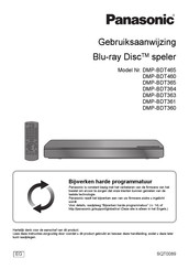 Panasonic DMP-BDT465 Gebruiksaanwijzing