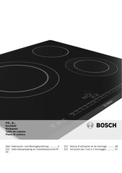 Bosch PIE B Series Gebruiksaanwijzing En Installatievoorschrift