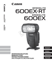 Canon Speedlite 600EX-RT Instructiehandleiding