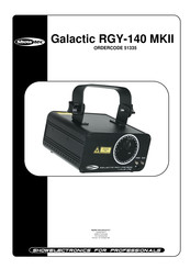 SHOWTEC Galactic RGY-140 MKII Gebruiksaanwijzing