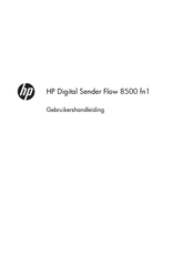 HP Digital Sender Flow 8500 fn1 Gebruikershandleiding