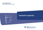 Itho Daalderop RFT CO2-sensor 230V Installatie & Gebruik