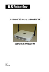 U.S.Robotics 802.11g 54Mbps ROUTER Gebruikershandleiding