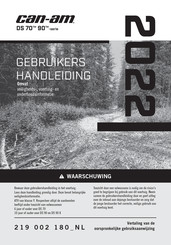 BRP Can-Am DS 90 X 2022 Series Gebruikershandleiding