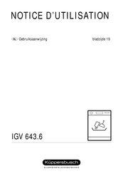 Kuppersbusch IGV 643.6 Gebruiksaanwijzing