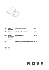 Novy 6830 Installatievoorschriften