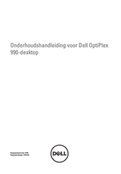 Dell OptiPlex 990 Onderhoudshandleiding