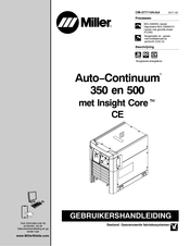 Miller Continuum 350 Gebruikershandleiding