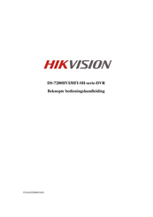 HIKVISION DS-7200HVI/HFI-SH Series Bedieningshandleiding