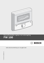 Bosch FW 100 Gebruikershandleiding