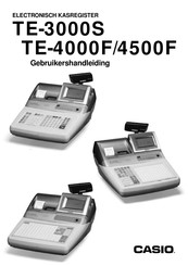 Casio TE-4500F Gebruikershandleiding