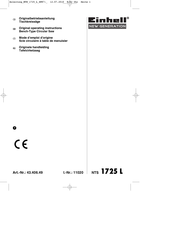 EINHELL 43.406.49 Handleiding