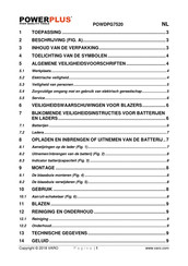 Powerplus POWDPG7520 Gebruiksaanwijzing