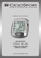 CICLOSPORT CM 8.2 Gebruiksaanwijzing