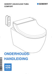 Geberit AQUACLEAN TUMA COMFORT Onderhoudshandleiding