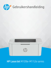 HP LaserJet M109e Series Gebruikershandleiding