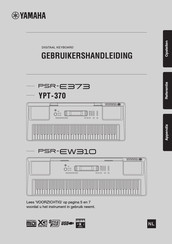 Yamaha PSR-EW310 Gebruikershandleiding