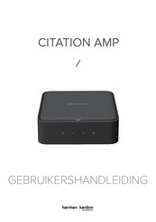 Harman Kardon CITATION AMP Gebruikershandleiding