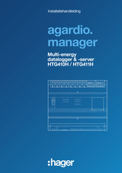 hager agardio. manager HTG411H Installatiehandleiding