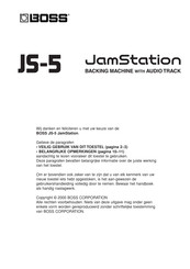 Boss JS-5 JamStation Handleiding