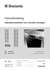 Dometic RM 8550 Handleiding