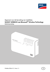 SMA Sunny WebBox Gebruiksaanwijzing