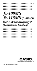 Casio fx-115MS Gebruiksaanwijzing