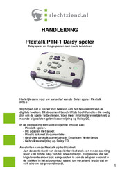 Plextalk PTN-1 Handleiding