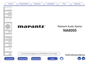 Marantz NA8005 Gebruiksaanwijzing