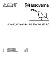 Husqvarna PG 830 RC Gebruiksaanwijzing