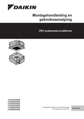 Daikin FXZA15A2VEB Montagehandleiding En Gebruiksaanwijzing
