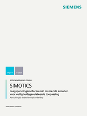 Siemens SIMOTICS DP Beknopte Bedieningshandleiding