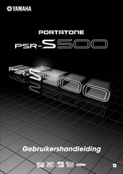 Yamaha PORTATONE PSR-S500 Gebruikershandleiding