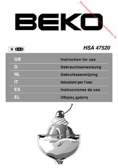 Beko HSA 47520 Gebruiksaanwijzing