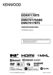 Kenwood DDX9717BTS Gebruiksaanwijzing