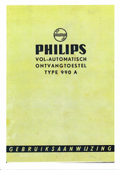 Philips 990 A Gebruiksaanwijzing