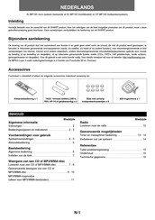 Sharp XL-MP15H Gebruiksaanwijzing