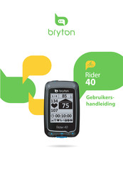 Bryton Rider 40 Gebruikershandleiding