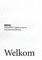 BenQ SP831 Gebruikershandleiding