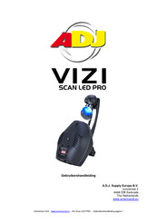 ADJ Vizi Scan LED PRO Gebruikershandleiding