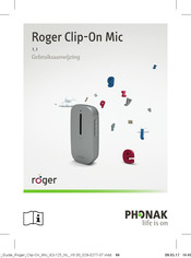 Phonak Roger Clip-On Mic Gebruiksaanwijzing