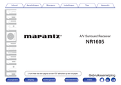 Marantz NR1605 Gebruiksaanwijzing