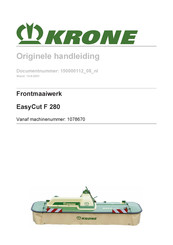 Krone EasyCut F 280 Originele Handleiding