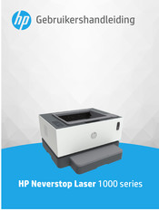 HP Neverstop Laser 1000 Series Gebruikershandleiding