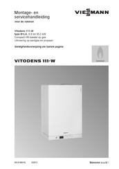 Viessmann VITODENS 111-W Montage- En Servicehandleiding