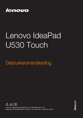 Lenovo IdeaPad U530 Touch Gebruikershandleiding