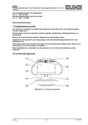Jung KNX mini Universeel 3361-1 M WW Bedieningshandleiding