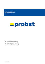 probst VZ-H-UNI-BV Bedrijfshandleiding