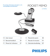 Philips POCKET MEMO LFH0955 Gebruikershandleiding