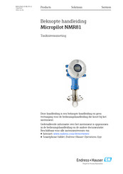 Endress+Hauser Micropilot NMR81 Handleiding